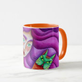 Chica con su gato tasse (VorderseiteRechts)