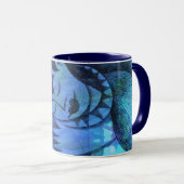 Chica con su gato tasse (VorderseiteRechts)