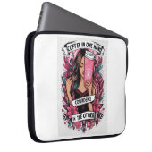 Chica del café laptopschutzhülle (Vorne Rechts)