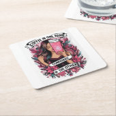 Chica Rechteckiger Pappuntersetzer (angewinkelt)