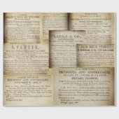 Chicago 1851 Apothekeranzeigen im Druggist Drug St Geschenkpapier (Flach)