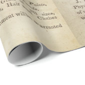 Chicago 1851 Apothekeranzeigen im Druggist Drug St Geschenkpapier (Rolleneckpunkt)