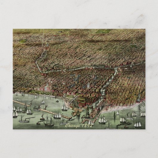 Chicago 1892 postkarte (Vorderseite)