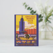 Chicago 1933 Weltmesse Vintage Postkarte (Stehend Vorderseite)