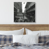 Chicago 1960er Blackhawk Restaurant Sign Street Leinwanddruck (Insitu (Schlafzimmer))