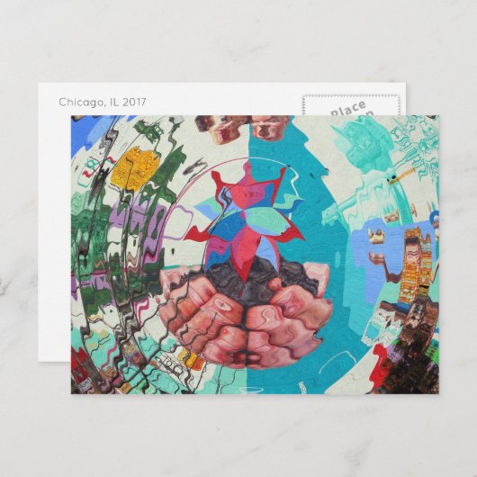 Chicago 2017 postkarte (Vorne/Hinten)