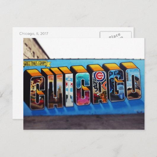 Chicago 2017 postkarte (Vorne/Hinten)