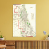 Chicago 2 leinwanddruck (Insitu (Wohnzimmer))