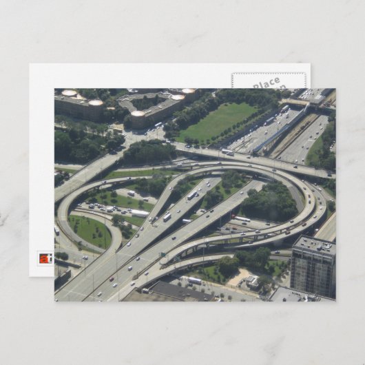 Chicago 3 postkarte (Vorne/Hinten)