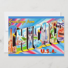 Chicago 5x7 große Postkarte