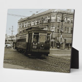 CHICAGO 63RD UND WESTERN 1952 TROLLEY ART SEPIA FOTOPLATTE (Seite)