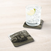 CHICAGO 63RD UND WESTERN 1952 TROLLEY ART SEPIA GETRÄNKEUNTERSETZER (Rechte Seite)