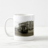 CHICAGO 63RD UND WESTERN 1952 TROLLEY ART SEPIA KAFFEETASSE (Links)