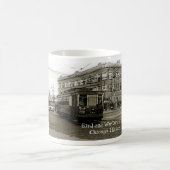 CHICAGO 63RD UND WESTERN 1952 TROLLEY ART SEPIA KAFFEETASSE (Mittel)
