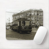 CHICAGO 63RD UND WESTERN 1952 TROLLEY ART SEPIA MOUSEPAD (Mit Mouse)
