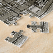 CHICAGO 63RD UND WESTERN 1952 TROLLEY ART SEPIA PUZZLE (Seite)