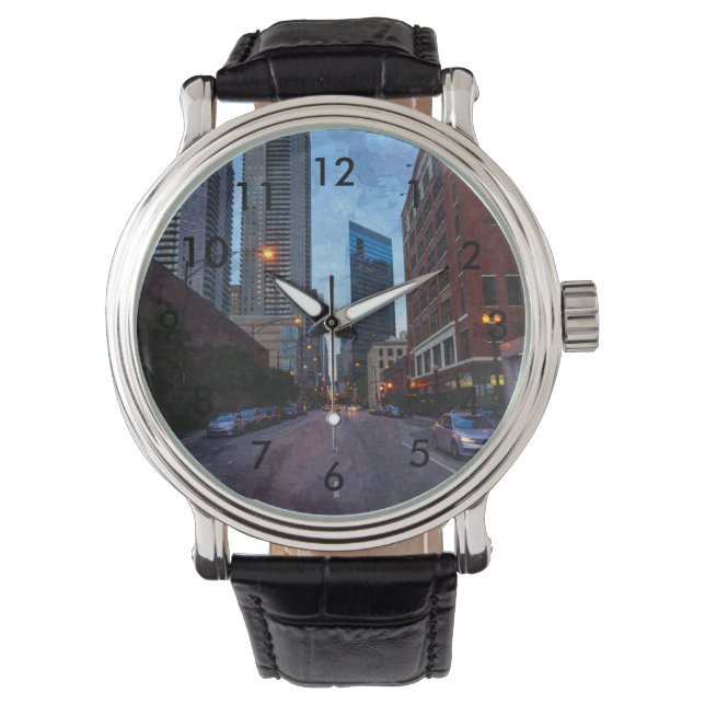 Chicago Abend Drive Armbanduhr (Vorderseite)