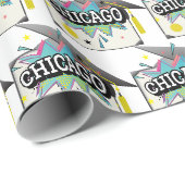 Chicago Absolvent Geschenkpapier (Rolleneckpunkt)