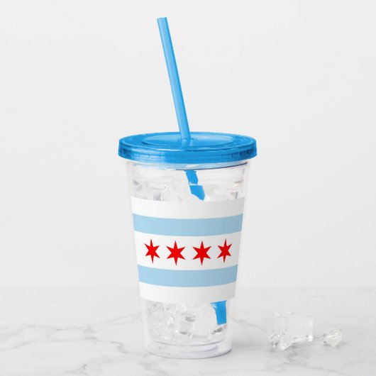 Chicago Acryltrinkbecher (Vorderseite Ice)