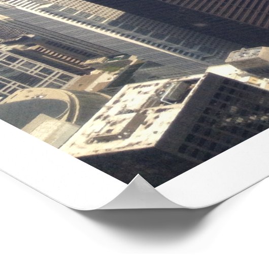 Chicago Aerial View Poster (Ecke)