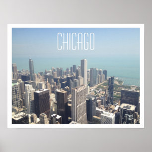 Chicago Aerial View Poster