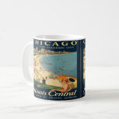 Chicago-Andenken-Tasse Kaffeetasse (Vorderseite Links)
