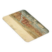 Chicago Antique Map, LaSalle Street und Fluss Magnet (Rechte Seite)