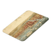 Chicago Antique Map, LaSalle Street und Fluss Magnet (Linke Seite)