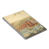 Chicago Antique Map, LaSalle Street und Fluss Notizblock (Rechte Seite)