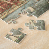 Chicago Antique Map, LaSalle Street und Fluss Puzzle (Seite)