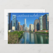 Chicago Anuncio de Mudanza Postcard Ankündigungspostkarte (Vorne/Hinten)