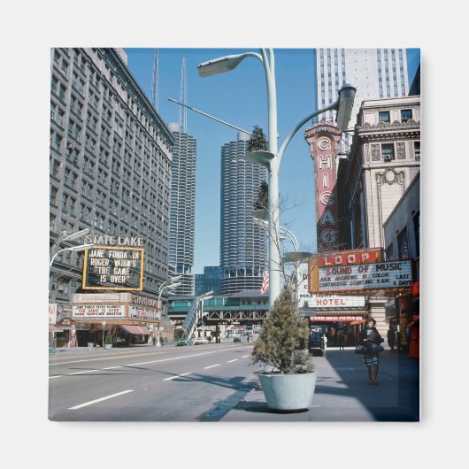 Chicago April 1967 Theater Staat Lago Magnet (Vorne)