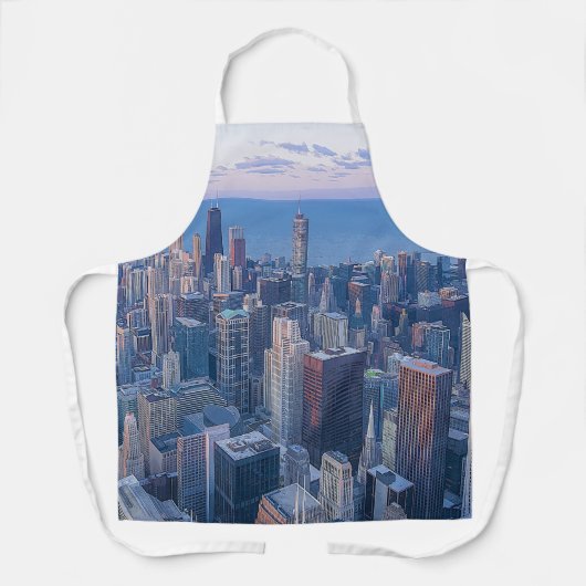 Chicago Architectural Gebäude Artwork | Schürze (Vorderseite)