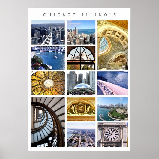 Chicago Architecture - Momentaufnahmen von Chicago Poster (Vorne)