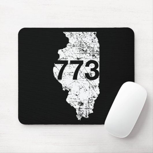 Chicago Area Code 773 Mousepad (Mit Mouse)