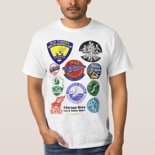 Chicago Area Ice & Roller Rinks. T-Shirt (Vorderseite)