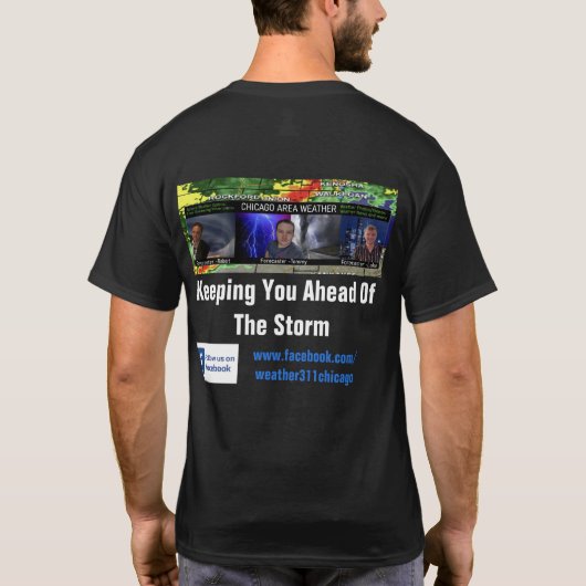 Chicago Area Weather T - Shirt (Rückseite)