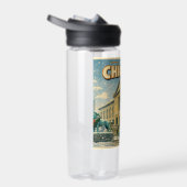 Chicago Art Institute in winter poster Trinkflasche (Rechts)