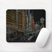 CHICAGO ART INSTITUTE LIONS MICHIGAN AVE NEON 1930 MOUSEPAD (Mit Mouse)