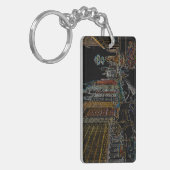 CHICAGO ART INSTITUTE LIONS MICHIGAN AVE NEON 1930 SCHLÜSSELANHÄNGER (Vorderseite links)