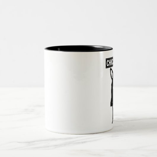 Chicago-Art Steppin Kaffee-Tasse Zweifarbige Tasse (Mittel)