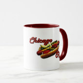 Chicago-Art-Würstchen Tasse (VorderseiteRechts)