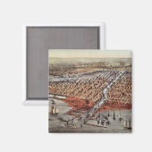 Chicago as it was, c.1880 magnet (Vorderseite/Rückseite)