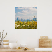 Chicago as seen from Montrose Harbor's bird Poster (Küche)