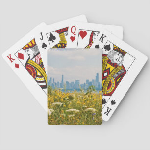 Chicago as seen from Montrose Harbor's bird Spielkarten