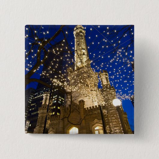 Chicago at Christmastime Button (Vorderseite)