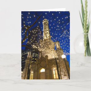 Chicago at Christmastime Feiertagskarte