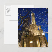 Chicago at Christmastime Feiertagspostkarte (Vorne/Hinten)