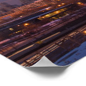 Chicago at Dusk Poster (Ecke)