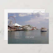 Chicago: Auf dem Marinepier Postkarte (Vorne/Hinten)